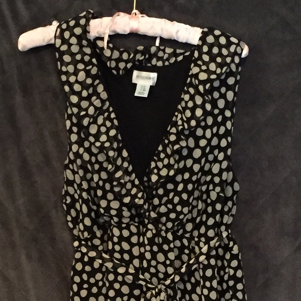 Maternity Dress chiffon polka dots